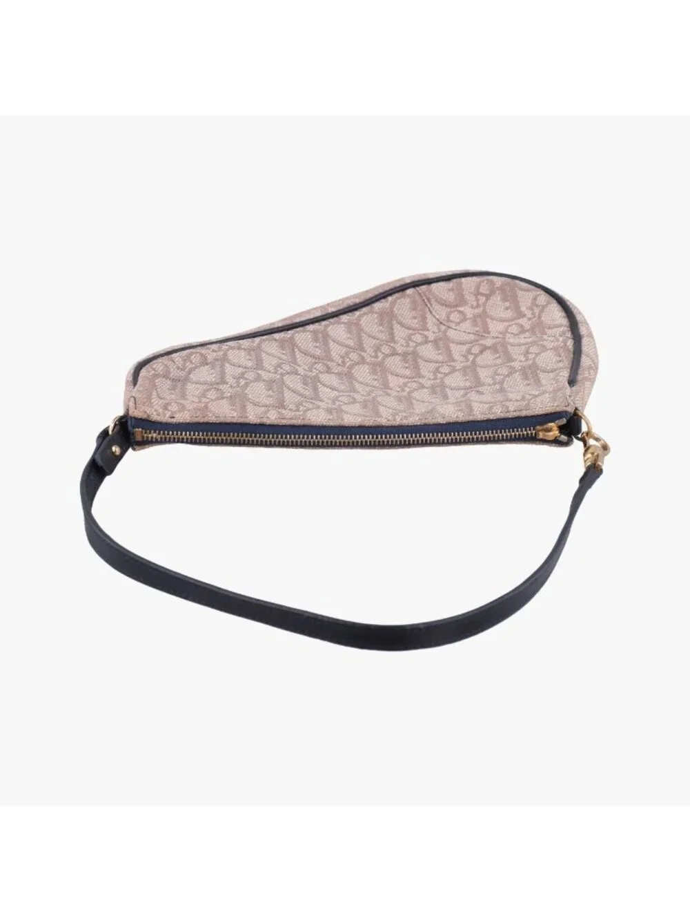 Dior Saddle Navy Beige Pink Jacquard MC Handbag